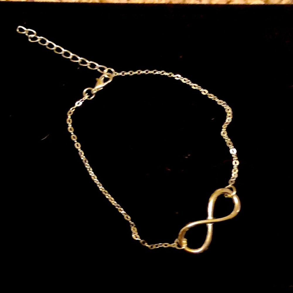10-12” silver plated infinity anklet new w/tags